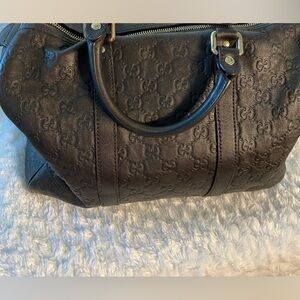 GUCCI BOSTON BAG DARK BROWN